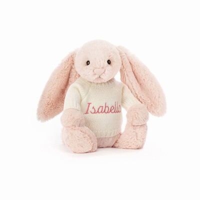 Jellycat Bashful Blush Bunny with Cream Jumper Australia | 405317UQS